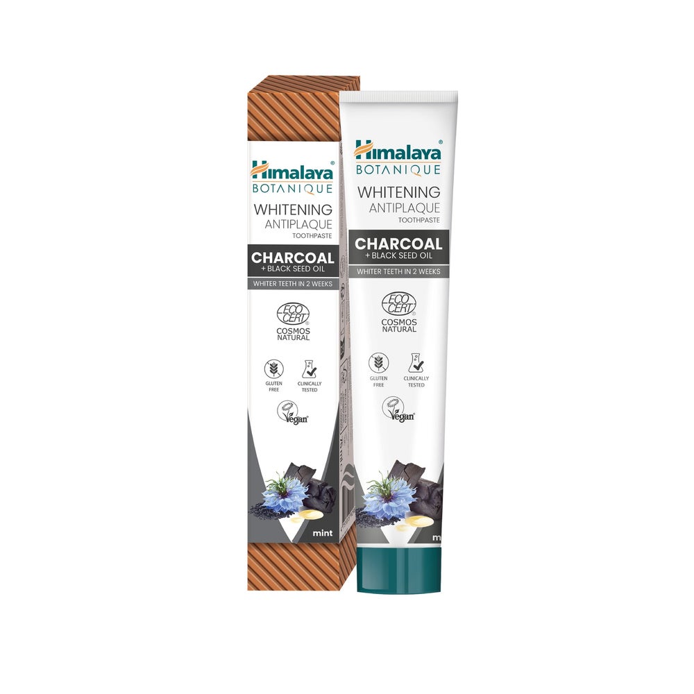 Himalaya Botanique Whitening Antiplaque Zahnpasta Holzkohle + Schwarzkümmelöl 75 Ml 75 ml
