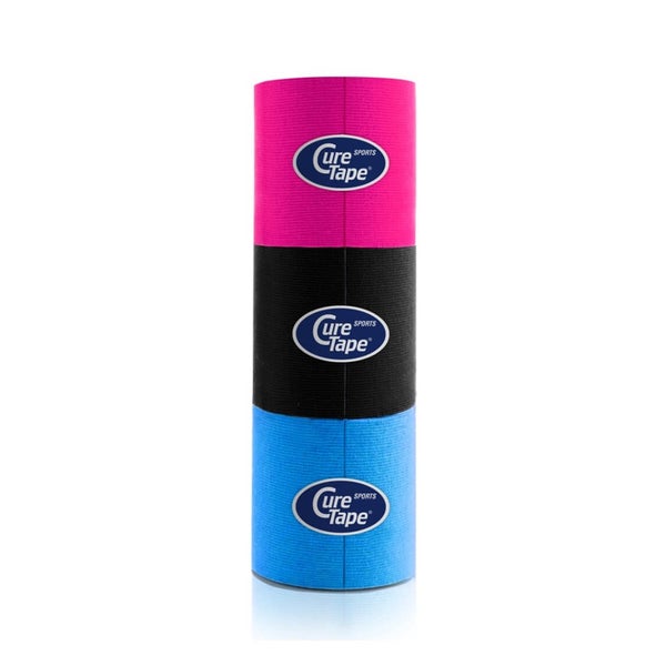 MyCureTape® Sports Pink, Schwarz & Blau – 3 Rollen 3 St
