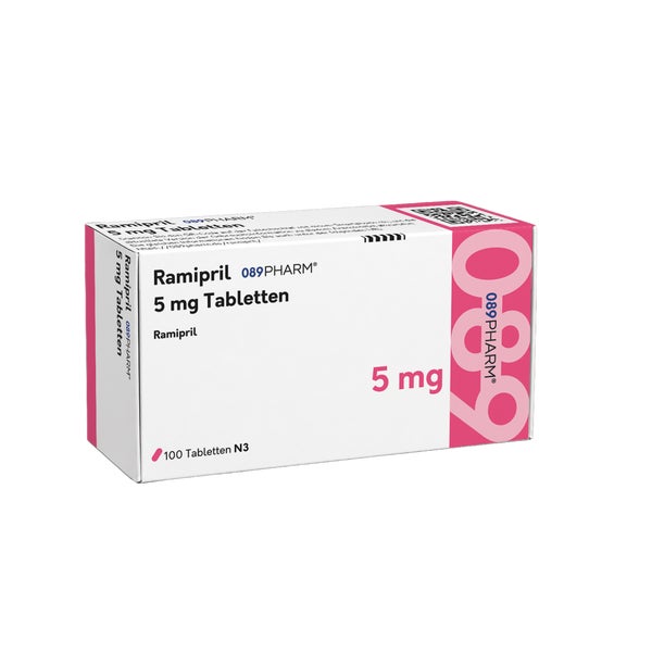 Ramipril 089pharm 5 Mg Tabletten 100 St