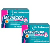 GAVISCON Dual Kautabletten b. Sodbrennen 2X48 St