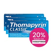Produktabbildung: Thomapyrin CLASSIC Dreierpack 3X20 St
