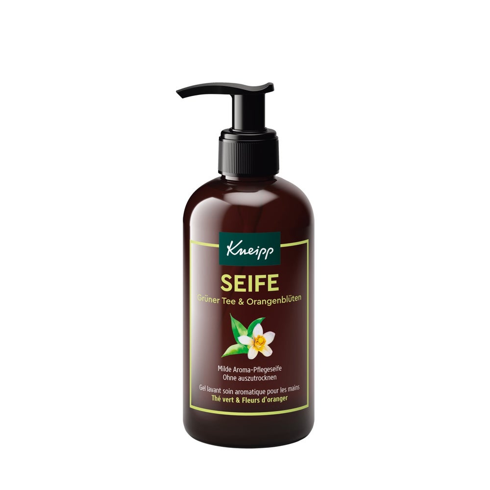 Kneipp Sanfte Aromaseife Grüner Tee & Orangenblüte 250 ml