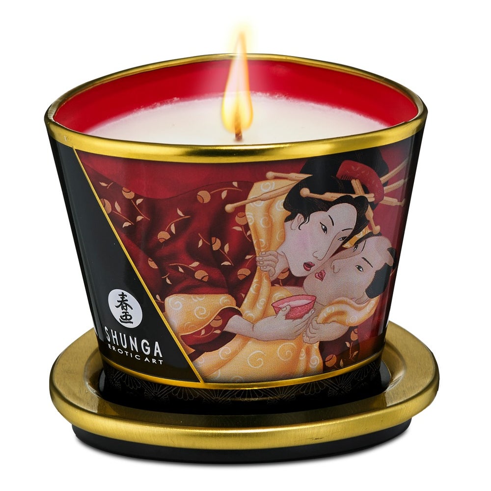 Shunga Erotic Art - Massagekerze "Green Tea" 170 ml
