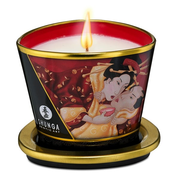 Shunga Erotic Art - Massagekerze "Green Tea" 170 ml