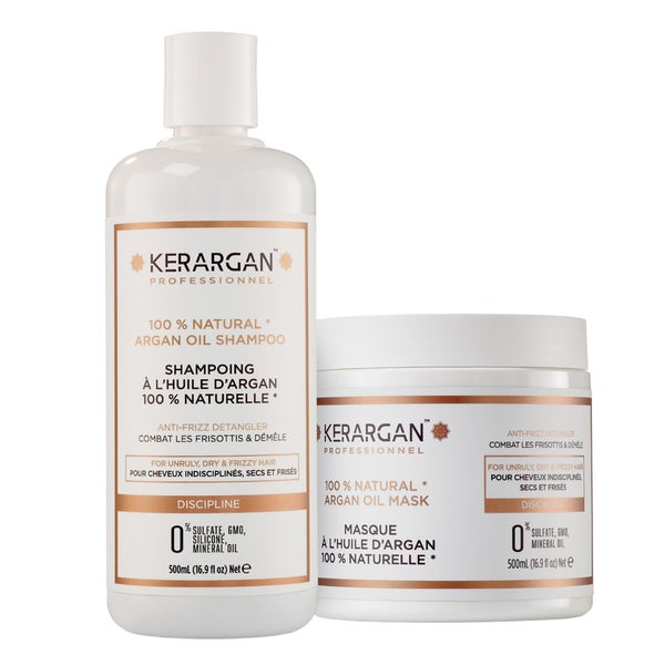 Kerargan - Disziplinierendes Duo Shampoo & Maske mit Arganöl 1000 ml
