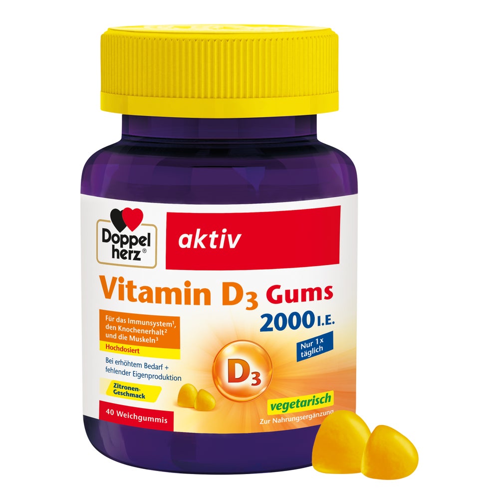 Doppelherz Vitamin D3 2000 I.e.gums 40 St