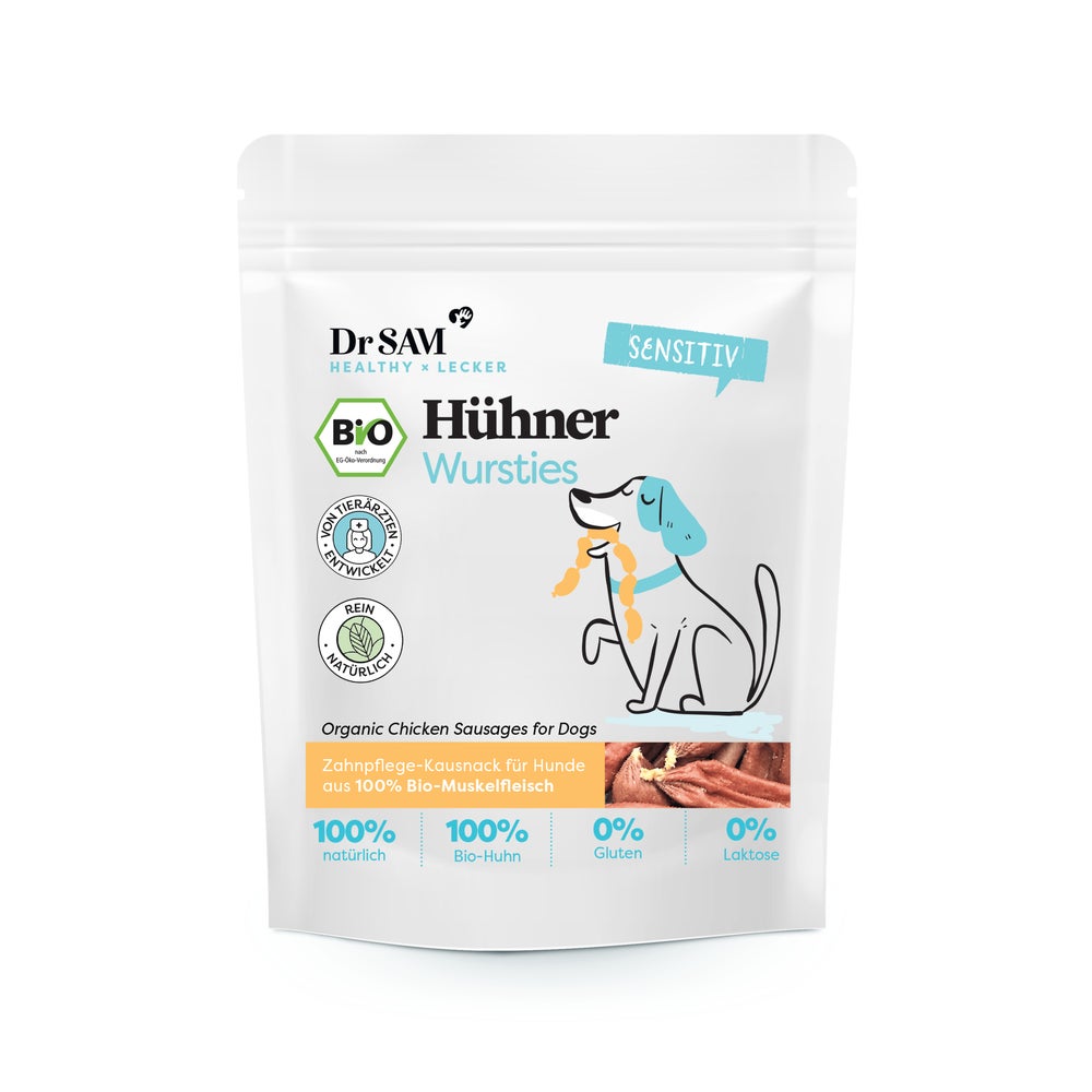 Dr. SAM Hühner Wursties für Hunde 400 g