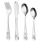 Edelstahl Kinderbesteck Set 4teilig mit Gravur 1 St