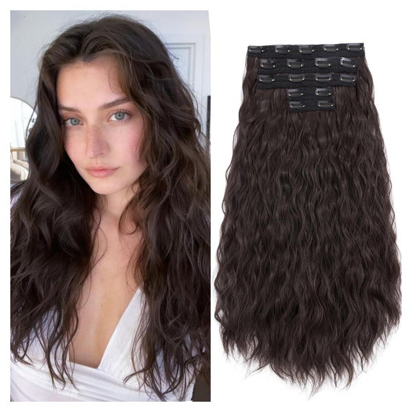 Clip in Extensions Lockig 60 cm Dunkelbraun 4A 50 cm Dunkelb 1 St