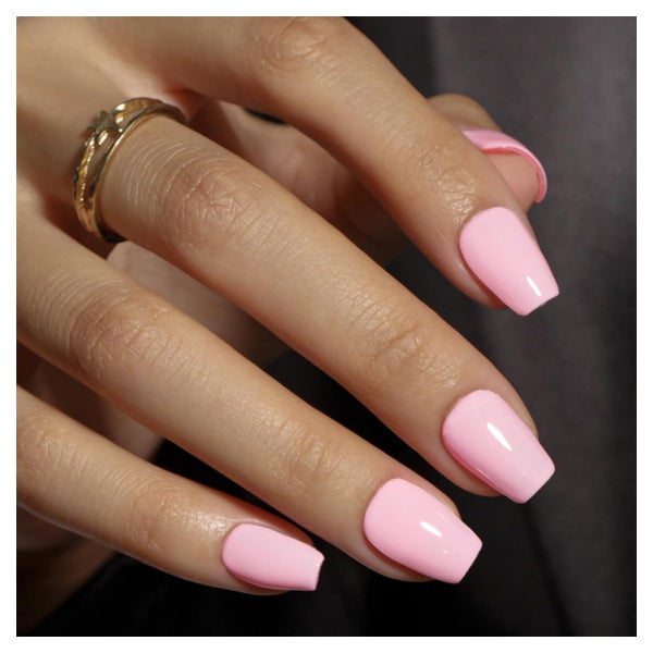 Künstliche Nägel Kurz Sarg Ballerina Hell Rosa Kleber 30 Bab 1 St