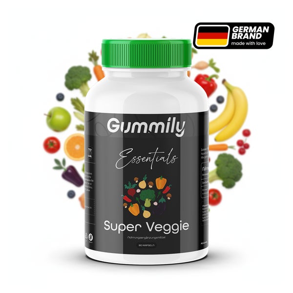 Gummily® Super Veggie Gemüse Extrakt - mit Shitake, Spinat Kapseln 90 St