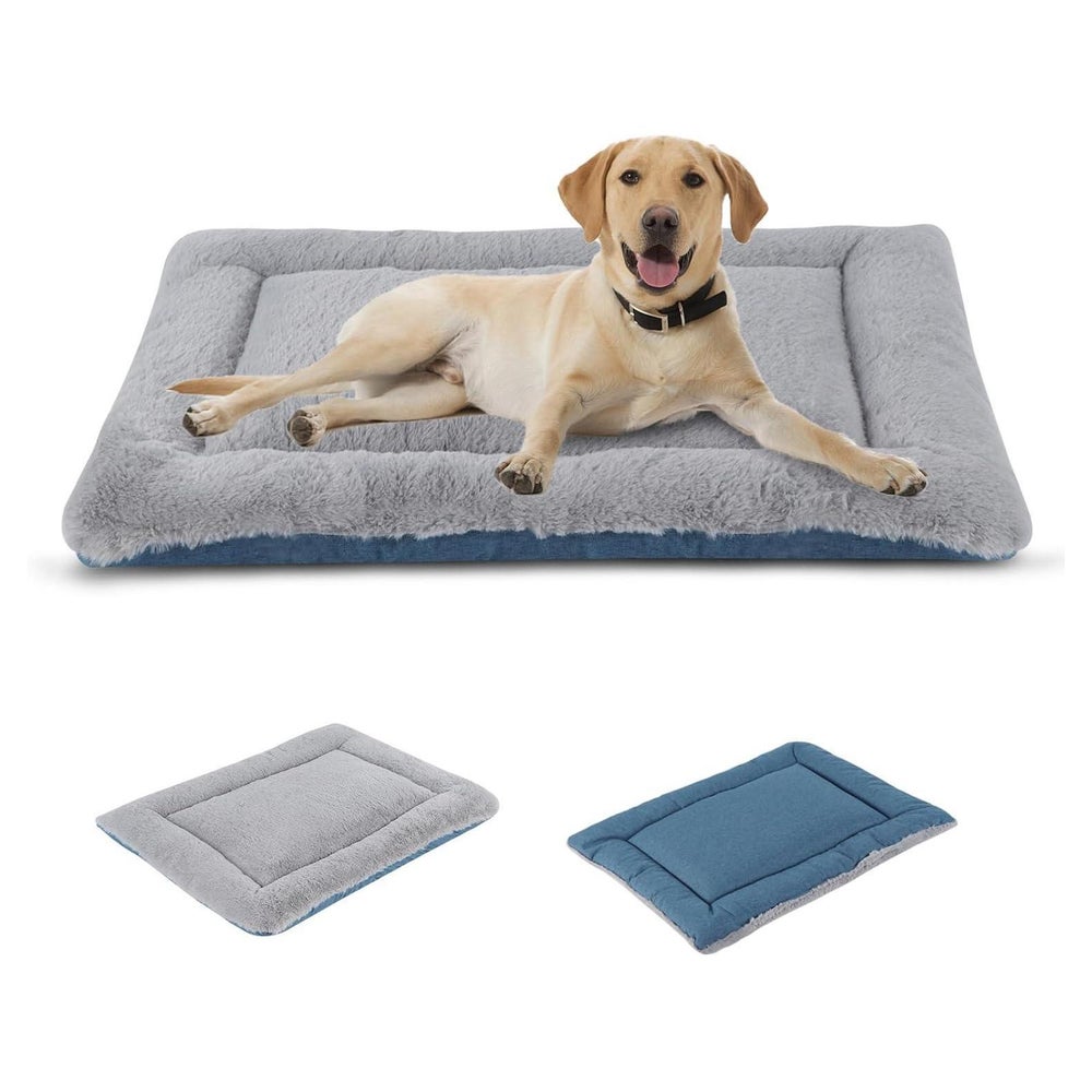 Hundebett Hundematte Hundedecke Katzenkissen L(91*58cm) Grau 1 St