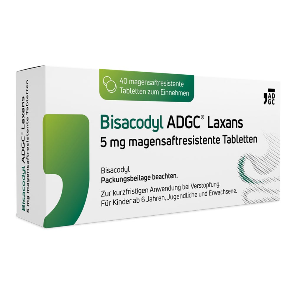 Bisacodyl ADGC Laxans 5 mg magensaftres. 40 St