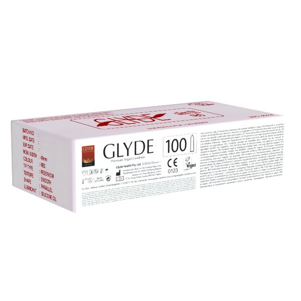 Ultra «Slimfit Red» schmale, rote Kondome für Veganer (100 Kondome) 100 St
