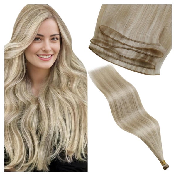 Tressen Echthaar Einnähen Weft Remy 60cm-80G 2.3-Genie Tress 1 St
