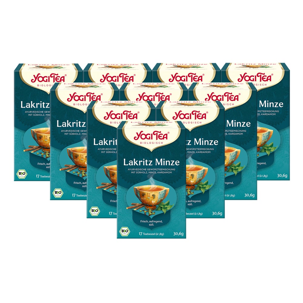 Yogi Tea - Lakritz Minze Bio Gewürztee | 10 x 30,6g 10x17 St