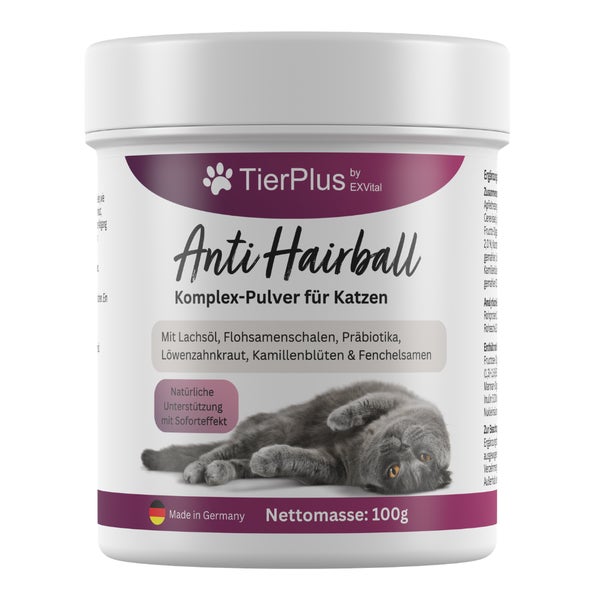 EXVital® Anti Hairball Komplex Pulver für Katzen 100 g