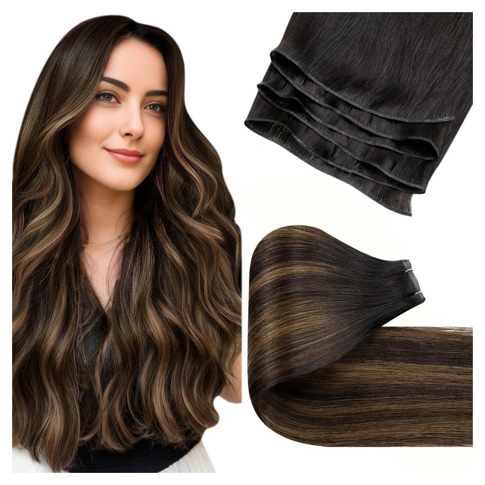 Tressen Echthaar Extensions 50cm-60G 2.22-Genie Tressen-#2 8 1 St