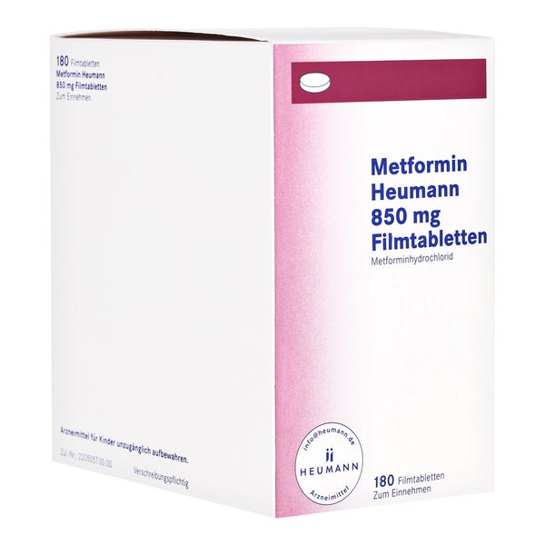 Metformin Heumann 850 mg Filmtabletten 180 St