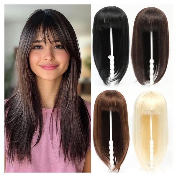 Hair Topper Synthetische Haarteile Toupet Pony 45 cm mittelb 1 St