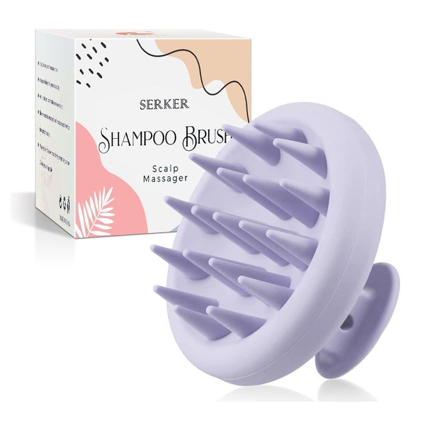 Kopfhaut Massagebürste Shampoo Bürste Silikon Haarbürste Pee 1 St