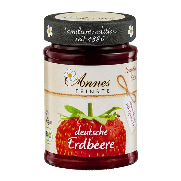 Annes Feinste Bio Erdbeer Konfitüre 225 g