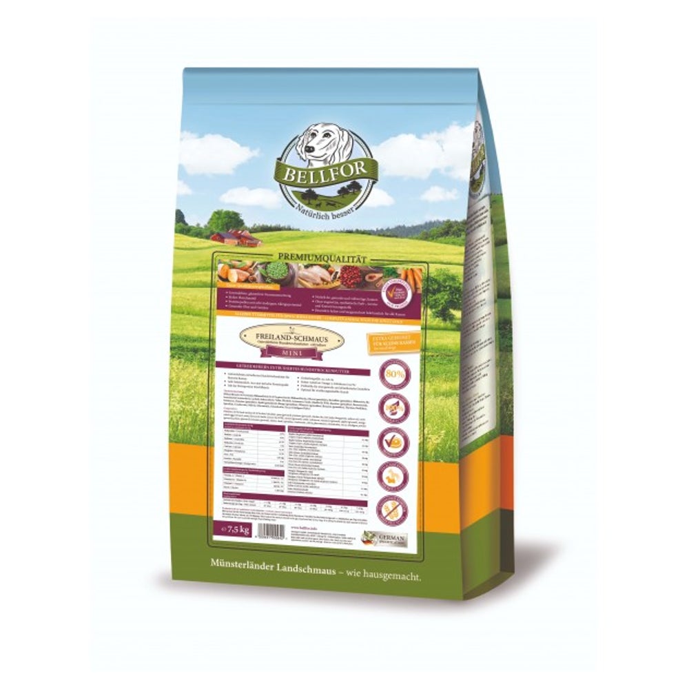 Bellfor Getreidefrei Hundefutter Freiland-Schmaus Mini 7,5kg 7500 g