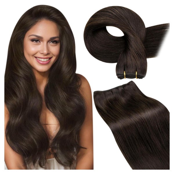 Extensions Echthaar Dunkelbraun Remy 35cm 80g 35cm-80G 4.5-W 1 St