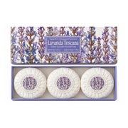 Saponificio Artigianale Fiorentino Lavanda Toscana Geschenkset – Lavendelseifen aus der Toskana 300 g