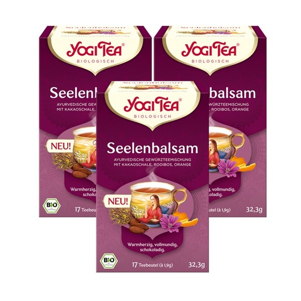 Yogi Tea - Seelenbalsam Bio Gewürztee | 3 x 32,3g 3x17 St