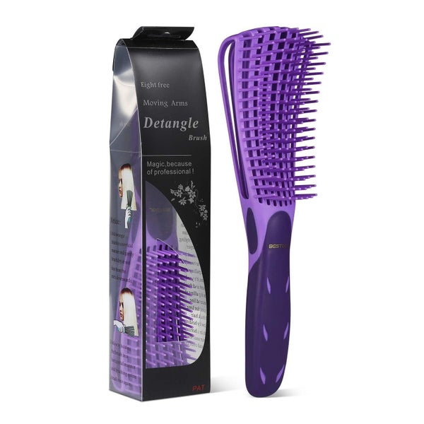 BESTOOL Lockenbürste Naturhaar Afro Haare 3a-4c Entwirrbürst 1 St