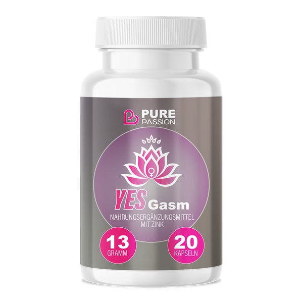 Pure Passion® YesGasm Kapseln für Frauen | weibliche Balance, Lust & Sinnlichkeit 20 St