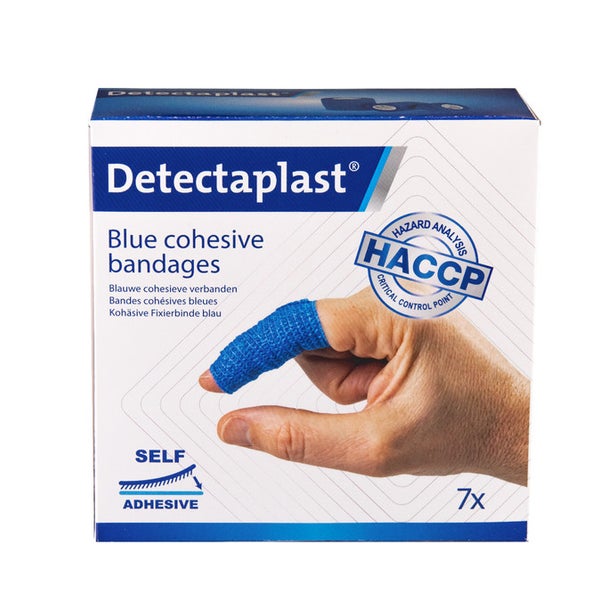 Detectaplast Blau Detekt. Selbsthaftender Verband Set 7tlg 7 St