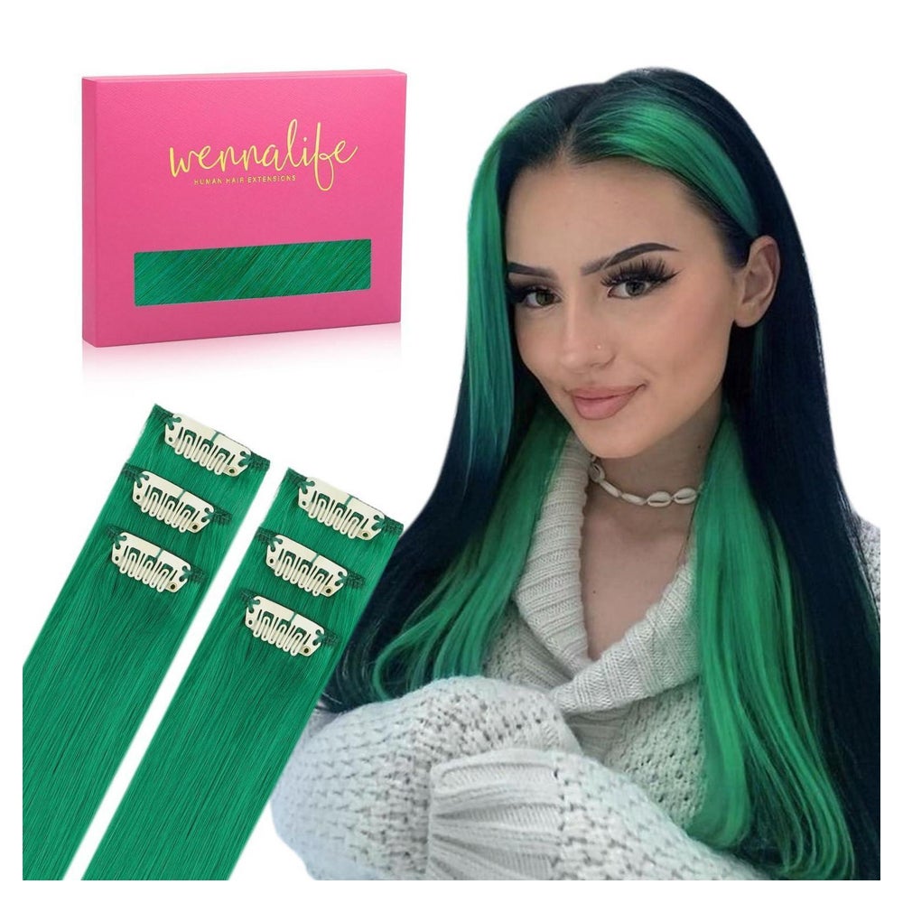 Clip In Extensions Echthaar Remy Haarverlängerung 45cm 30g 6 1 St