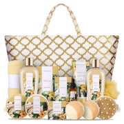 Bade Geschenkset Damen 15tlg Duschgel Haarkappe Handtasche V 1 St