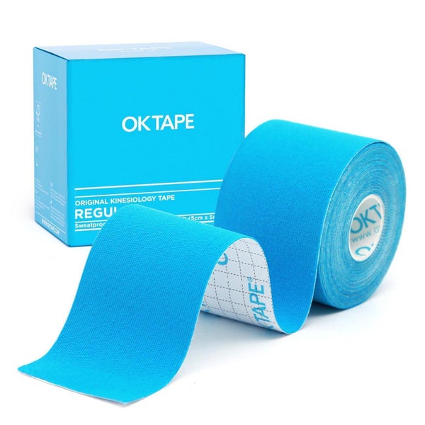 OK TAPE Kinesiologieband Basic, 5cm x 5m, 1 Rolle, Blau