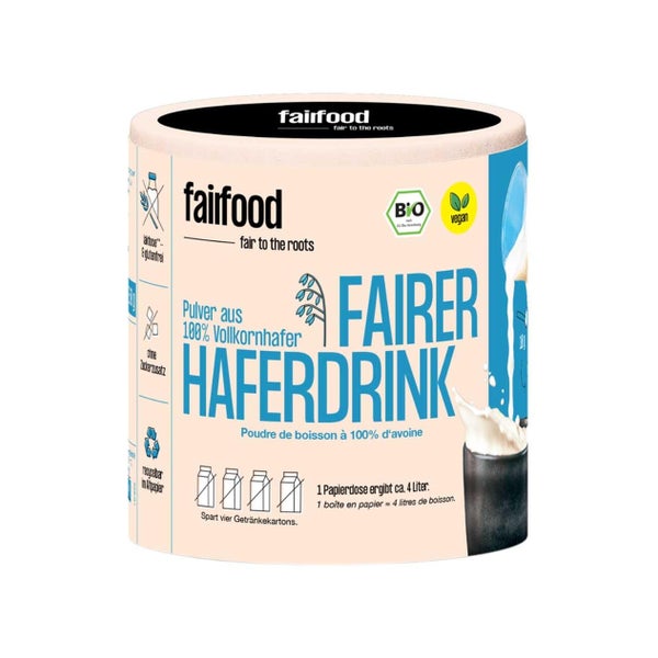 Fairfood Bio Faires Haferdrinkpulver Papierdose 360 g 360 g