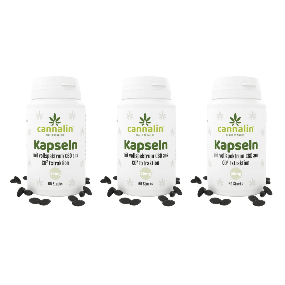 Cannalin - 3x CBD Kapseln 20 mg 180 St