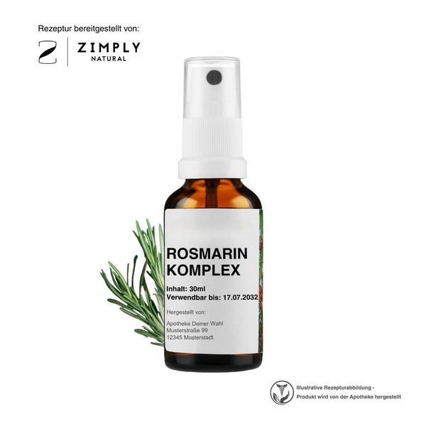 Zimply Natural ROSMARIN KOMPLEX - Pflanzbasierte Rezeptur 30 ml