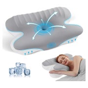 Memory Foam-Kissen JINXIA, Orthopädisch, Kühlkissen, 2 Höhen 1 St