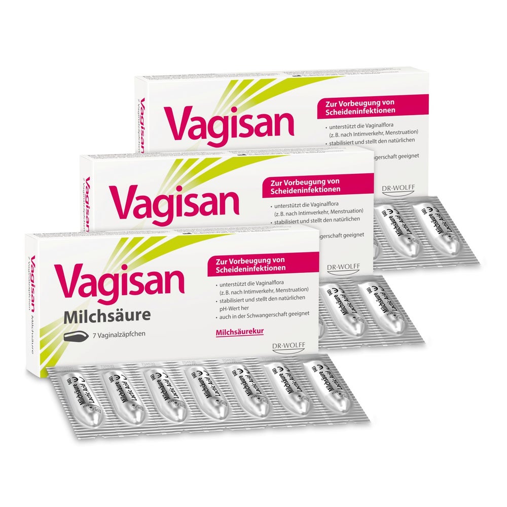 Vagisan Milchsäure Dreiers. 3X7 St