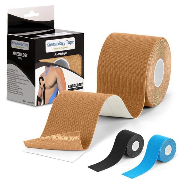 Kinesiologie Tape wasserfest Beige 5 cm x 5 m Physio Sportta 1 St