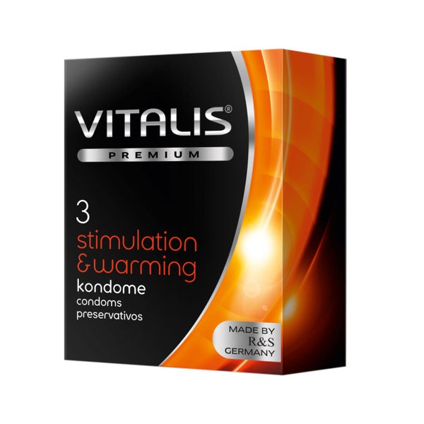 PREMIUM «Stimulation & Warming» Kondome mit Wärmeeffekt (3 Kondome) 3 St