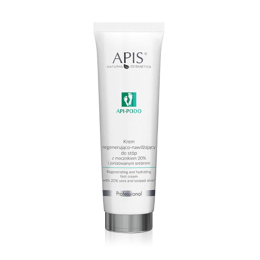 APIS API-PODO, Regenerierende und feuchtigkeitsspendende Fußcreme mit Urea 20% und ionisiertem Silber 100 ml