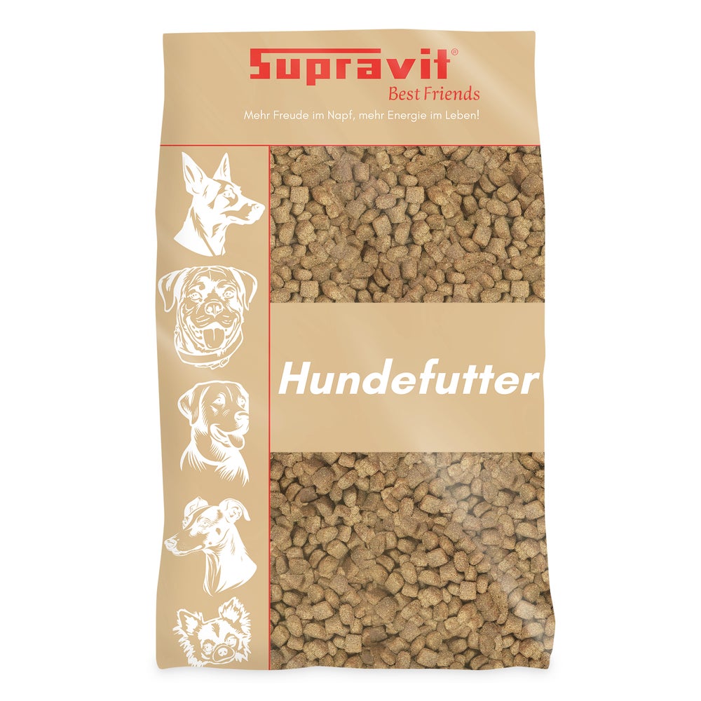 Supravit Hundefutter trocken schmackhaftes Trockenfutter für Hunde mit Lamm & Reis 15 kg