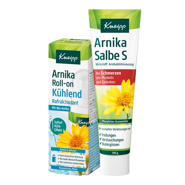 Kneipp Arnika Salbe S + Roll-on Kühlend 1 Set