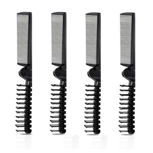 4er Set Klappbare Reise Haarbürsten Faltbare Mini Kämme für 1 St