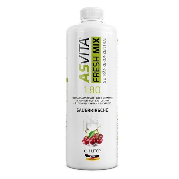ASVita Fresh Mix Mineralgetränk 1/80 - Sauerkirsche 1 l