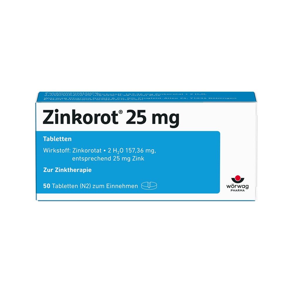 Zinkorot 25mg 50 St