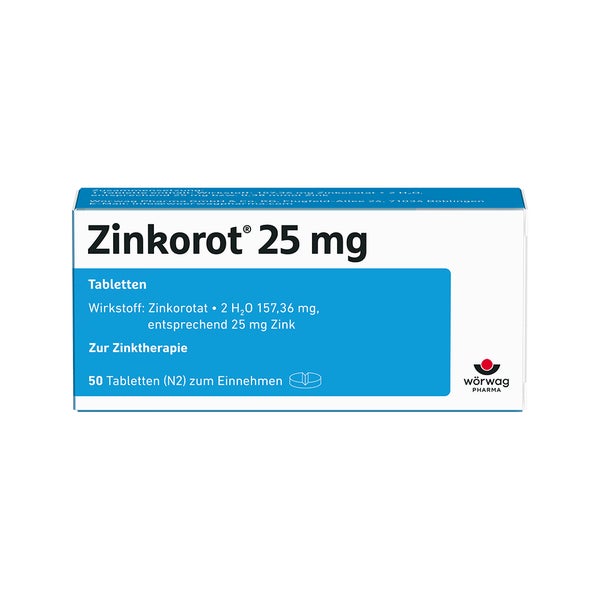 Zinkorot 25mg 50 St